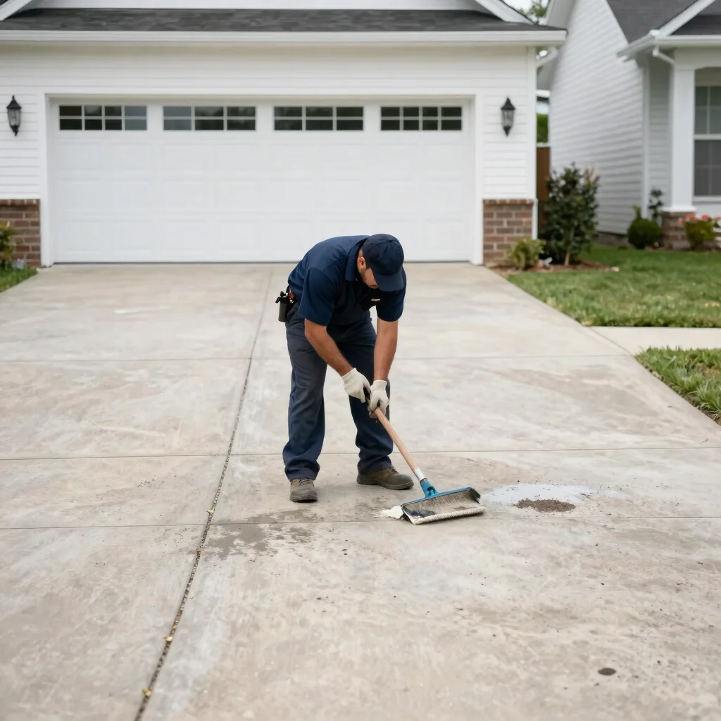 Driveway Concrete Clean